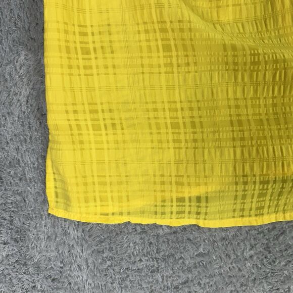 Notations Woman Women's Sleeveless Button Up Top 2X Yellow Bright Happy Light - Picture 5 of 11